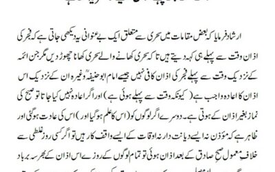 وقت سے کچھ پہلے اذان دینے کا نظریہ غلط ہے