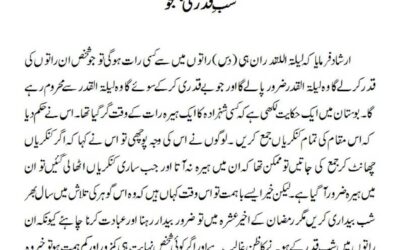 شب ِ قدر کی جستجو