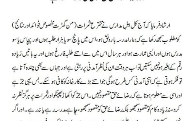 مدرسہ مقصود نہیں حق تعالیٰ کی رضا مقصود ہے