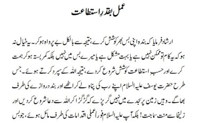 عمل بقدرِ استطاعت