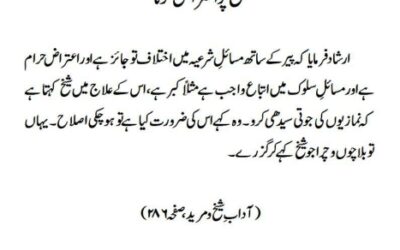 شیخ پر اعتراض کرنا