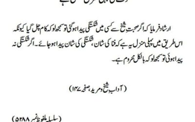 تصوف کی پہلی منزل شکستگی ہے