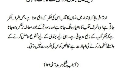 طریق میں مبتدی اور منتہی کے حالات کا فرق