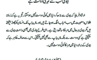 بیوی سب سے گہری دوست ہے