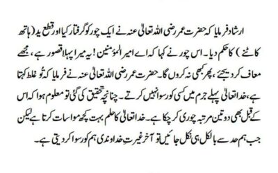 پہلے جرم میں رسوائی نہیں ہوتی