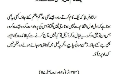 نیک کام میں دُھن سے لگے رہو