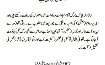 اعتدال ضروری ہے