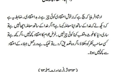 عوام کا اعتقاد کچھ نہیں